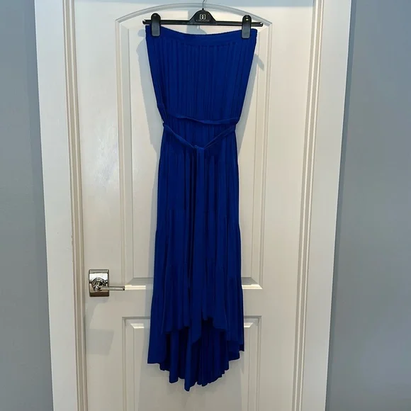 NWOT La Blanca Draped Strapless Tie Waist Cover-Up Dress - Picture 2 of 6